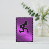 Chubbykaart "Roze Majestic" Visitekaartje (Staand voorkant)