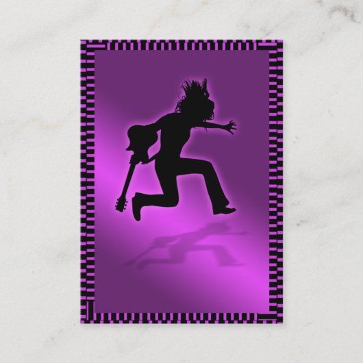 Chubbykaart "Roze Majestic" Visitekaartje (Voorkant)