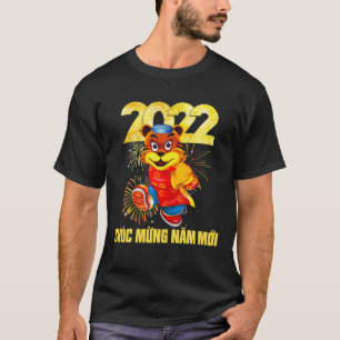 Chuc Mung Nam Moi 2022 Funny Tiger Vietnamees Luna T-shirt