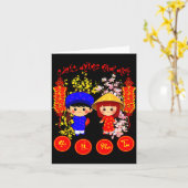 Chuc Mung Nam Moi 2026 Tee Vietnamese Lunar New Ye Kaart (Gele Bloem)