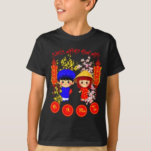 Chuc Mung Nam Moi 2026 Tee Vietnamese Lunar New Ye T-shirt (Voorkant)