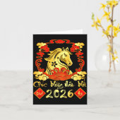Chuc Mung Nam Moi 2026 Tet Vietnamese Lunar New Ye Kaart (Gele Bloem)