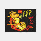 Chuc Mung Nam Moi Binh Ngo Vietnamese Lunar New Ye Fleece Deken (Voorkant (Horizontaal))