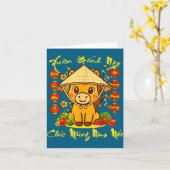 Chuc Mung Nam Moi Vietnamese New Year Of The Horse Kaart (Gele Bloem)