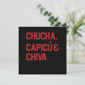 Chucha Capicue Chiva Domino Dominoes Gift Kaart (Staand voorkant)