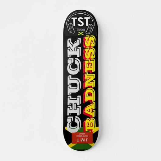 CHUCK BADNESS JMT Skateboard, 7 ¾ inch deck Persoonlijk Skateboard (Voorkant)