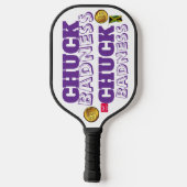 CHUCK BADNESS Pickleball-paddle Pickleball Paddle (Achterkant)