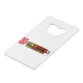 CHUCK BADNESS /TST Merchandise Creditkaart Flessenopener (Achterkant Gekanteld)