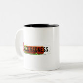 CHUCK BADNESS /TST Merchandise Tweekleurige Koffiemok (Voorkant links)