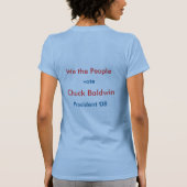 Chuck Baldwin, President '08 T-shirt (Achterkant)