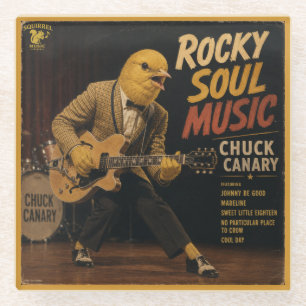Chuck Canary Album: een Parodie Glazen Onderzetter