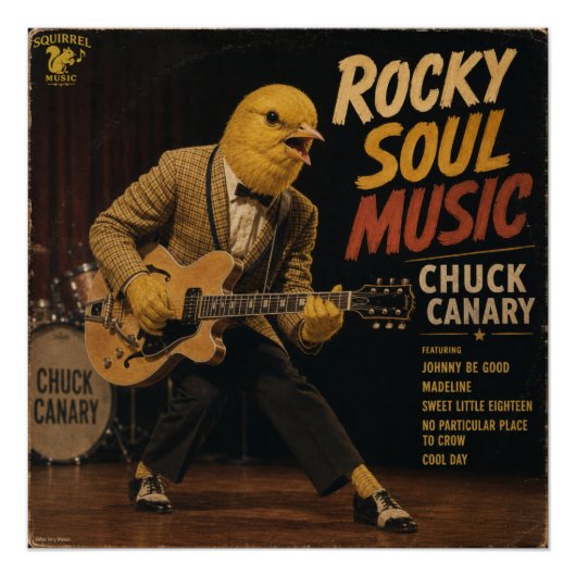 Chuck Canary Album: een Parodie Perfect Poster (Voorkant)