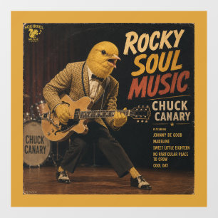 Chuck Canary Album: een Parodie Raamsticker