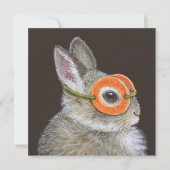 Chuck, de bunny-uitnodiging kaart (Voorkant)