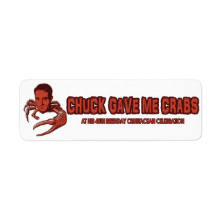 Chuck gaf me Crabs label