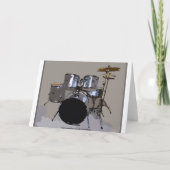 Chuck Happy Birthday Drums Kaart (Achterkant)
