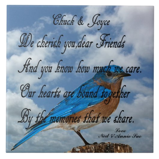 CHUCK & JOYCE TEGELTJE (Voorkant)