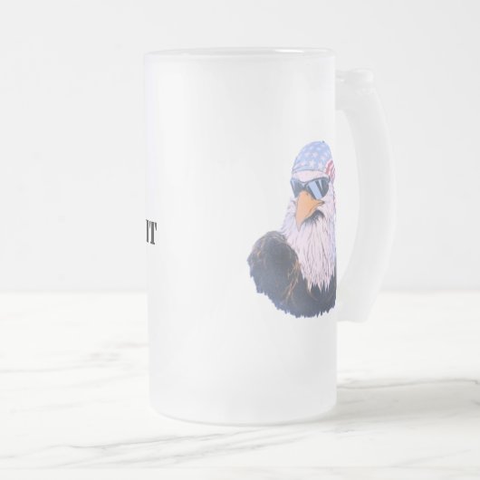 Chuck, omhoog matglas bierpul (Voorkant rechts)