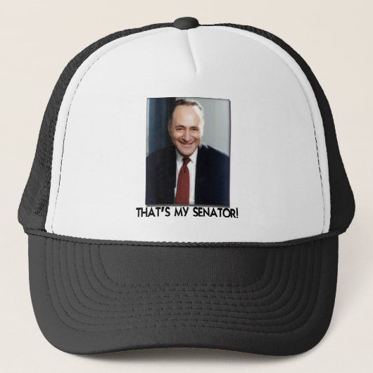 Chuck Schumer, dat is mijn senator. Trucker Pet (Voorkant)