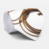 Chuck Vest Cowboy Roper Art op een Stropdas (Opgerold)