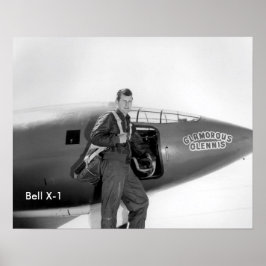 Chuck Yeager Bell X-1 poster 16 x 20 inch