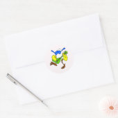 Chuckie Chicken Ronde Sticker (Envelop)