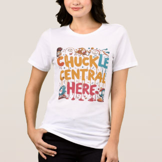 Chuckle Central Hier vrouwen mode kleding. Tri-Blend Shirt