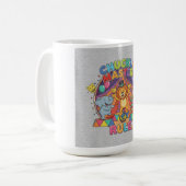 Chuckle Masters Rule T-Shirt - Grappig Circus Dier Koffiemok (Voorkant links)