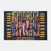 Chuckle-Worthy Footprint Barcode Deurmat (Voorkant)