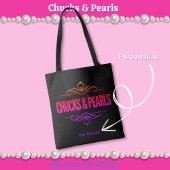 Chucks & Pearls stemmen Kamala Black Tote Bag