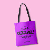 Chucks & Pearls stemmen Kamala Paarse Canvas tas