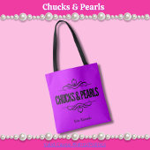 Chucks & Pearls stemmen Kamala Paarse Canvas tas