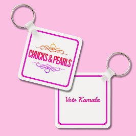 Chucks & Pearls stemmen op Kamala Sleutelhanger