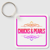 Chucks & Pearls stemmen op Kamala Sleutelhanger (Voorkant)