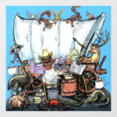 chuckwagon raamsticker (Vel)