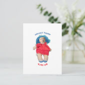 Chucky Donald Trump Doll Briefkaart (Staand voorkant)