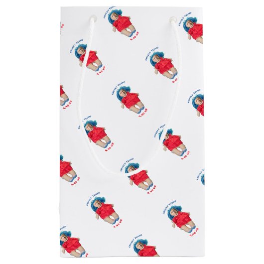 Chucky Donald Trump Doll Klein Cadeauzakje (Achterkant)