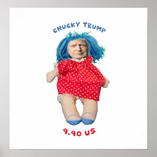 Chucky Donald Trump Doll Poster (Voorkant)