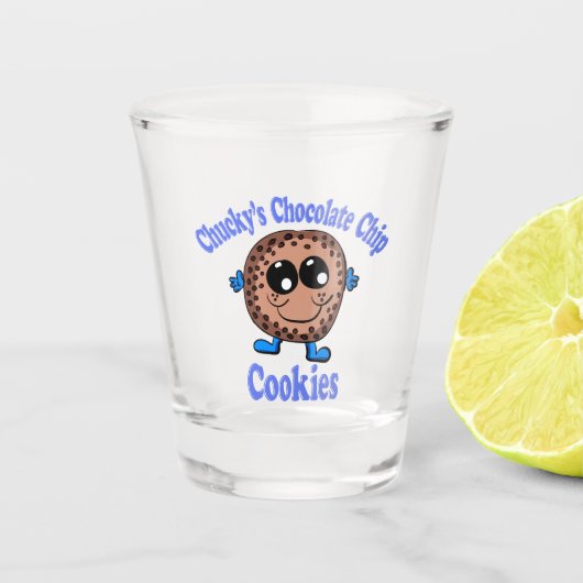 Chucky's Chocolate Chip Cookies Shot Glas (Voorkant)