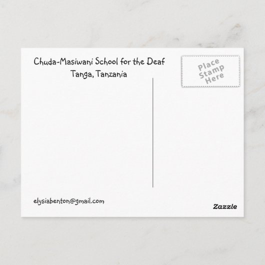 Chuda Sign Briefkaart (Achterkant)