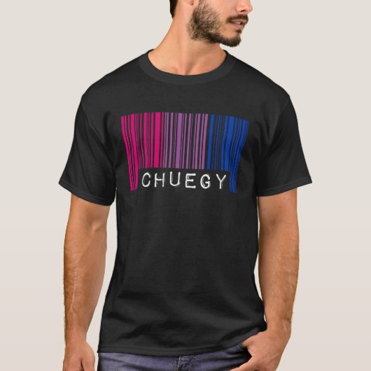 Chuegy Bisexual Pride Flag Barcode LGBTQ  Joke Sla T-shirt (Voorkant)