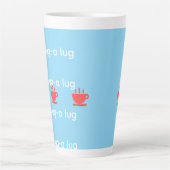 Chug A Lug Lichtblauw Latte Mok (Voorkant)