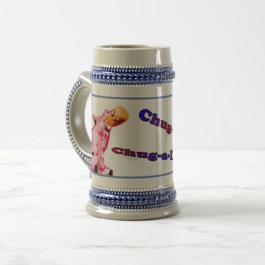 Chug a Lug stein Bierpul (Voorkant links)