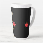 Chug A Lug Zwart Latte Mok (Rechterhoek)