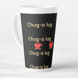 Chug A Lug Zwart Latte Mok