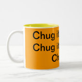 Chug het! tweekleurige koffiemok (Links)