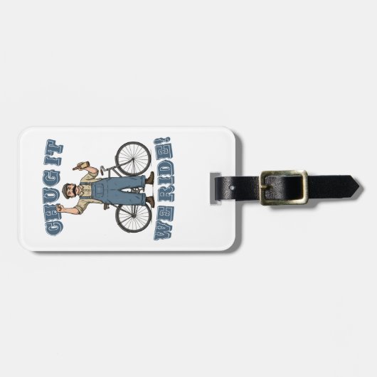 Chug It We rijden op de fiets Bagagelabel (Voorkant horizontaal)