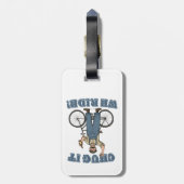 Chug It We rijden op de fiets Bagagelabel (Achterkant verticaal)