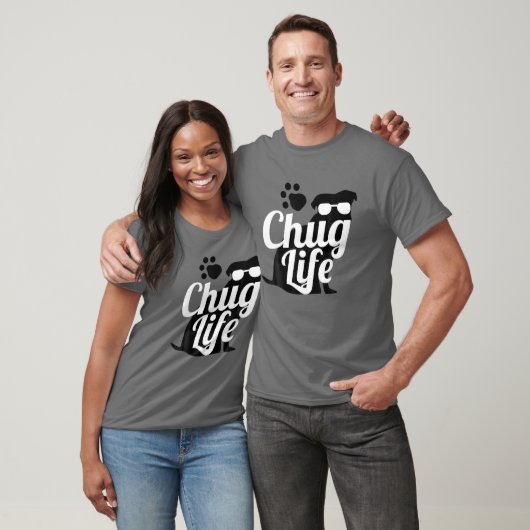 Chug Life Funny Cute Dog Dierenvriend Design T-shi T-shirt (Unisex)