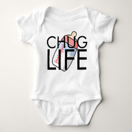 CHUG LIFE- Girls Bottle Romper